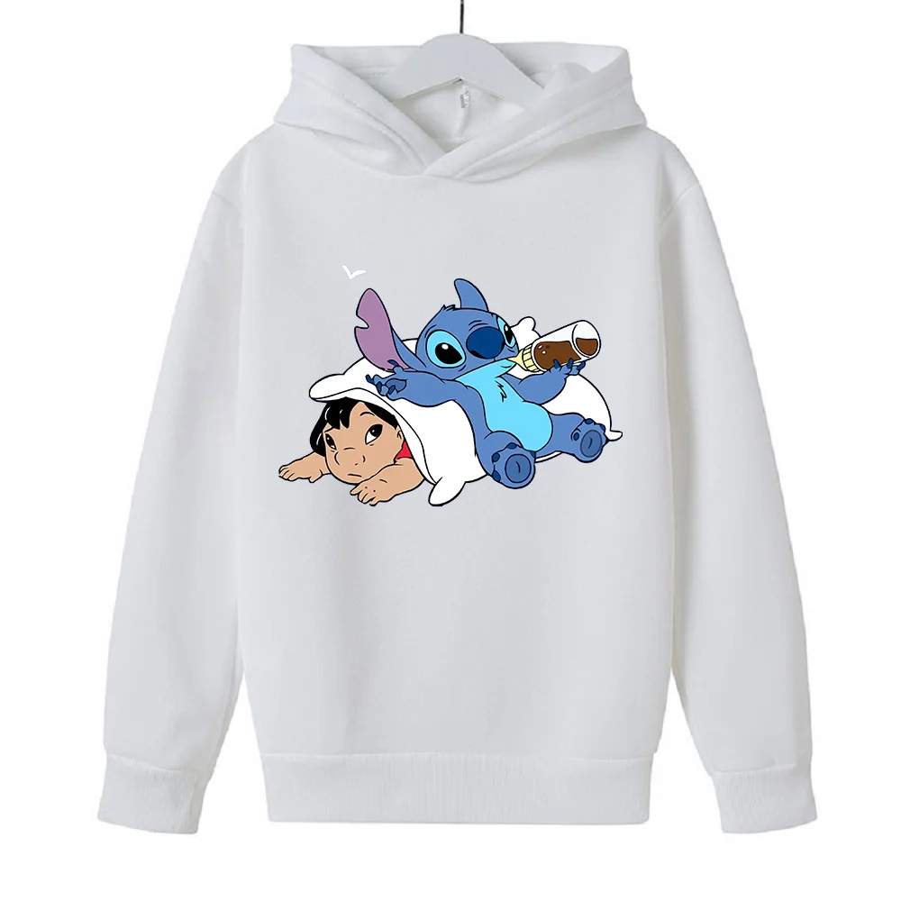 

Funny Anime Stitch Hoodie Children Cartoon Clothes Kid Girl Boy Lilo and Stitch Sweatshirt Manga Hoody Baby Casual Top Fashion
