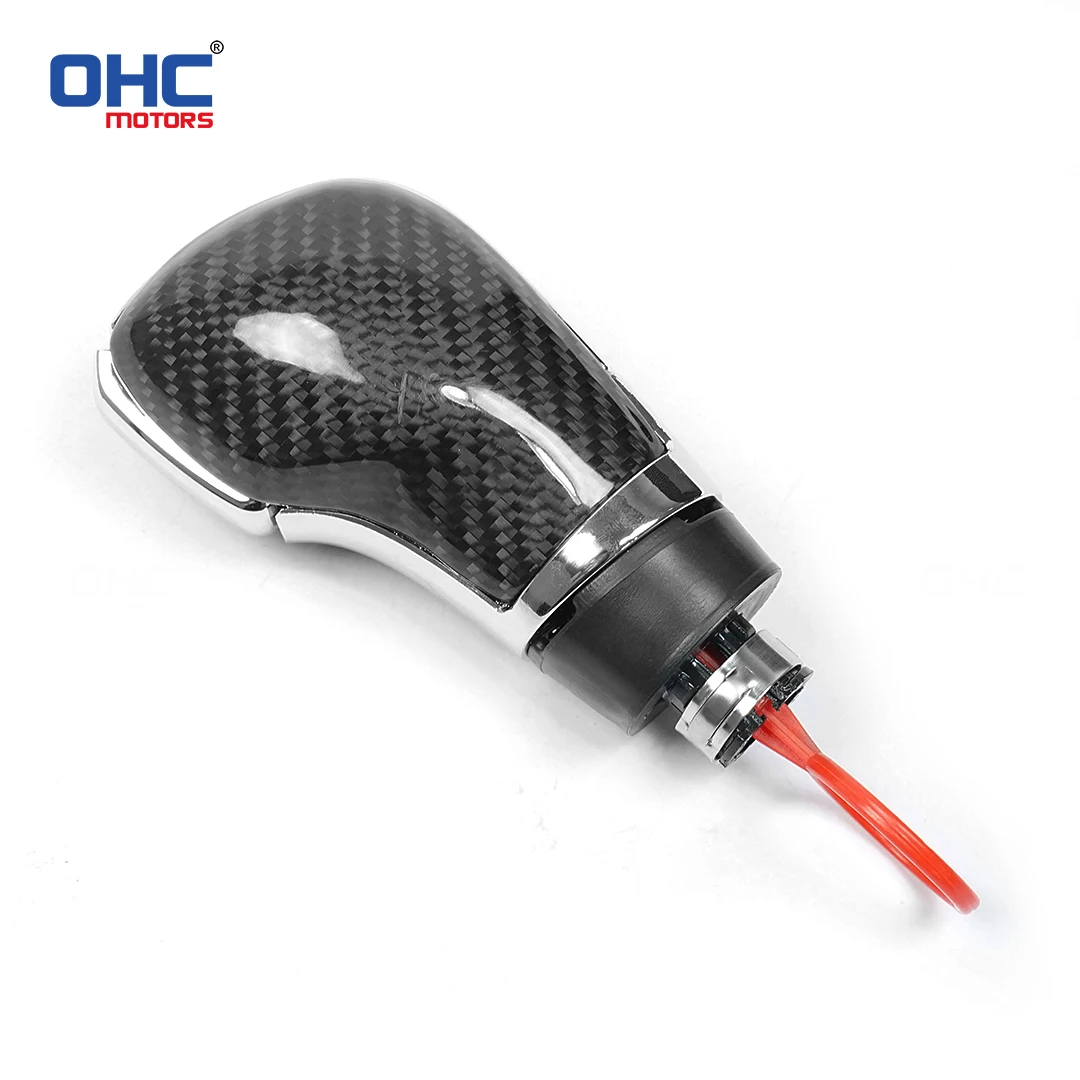 

Ручка переключения передач из настоящего кованого углеродного волокна для Golf MK7 MK7.5 Golf R Scirocco, автомобильная автоматическая ручка переключения передач из углеродного волокна