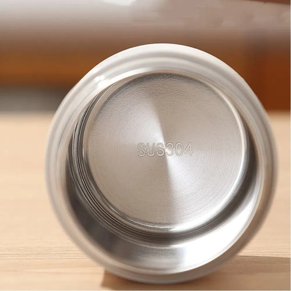 

Portable Breakfast Cup 304 Stainless Steel Leak-Proof Thermal Lunch Box Sealed with Spoon Stainless Steel Lunch Box Travel