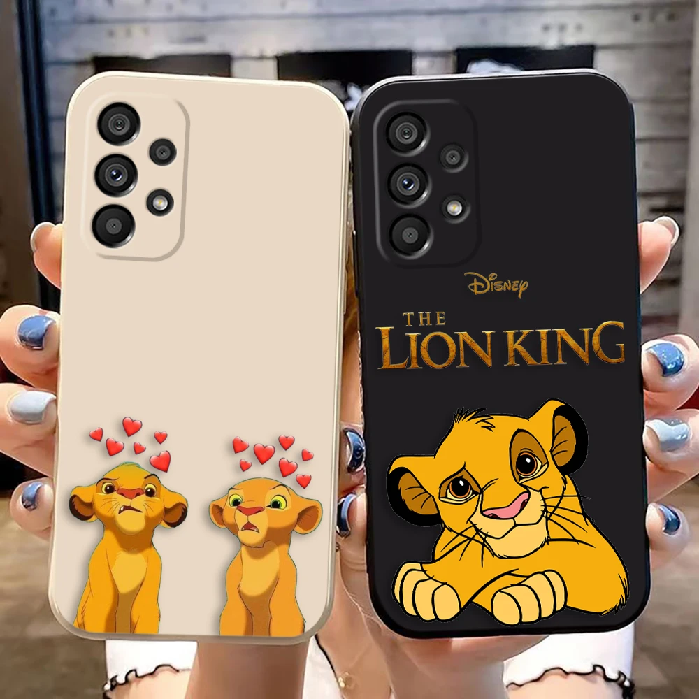 The Lion k-King Hakuna Matata Case For Samsung Galaxy M33 M53 NOTE 20 10 8 A02S A03S A04 A04E A05S A06 A12 A13 A14 A15 A20S Case