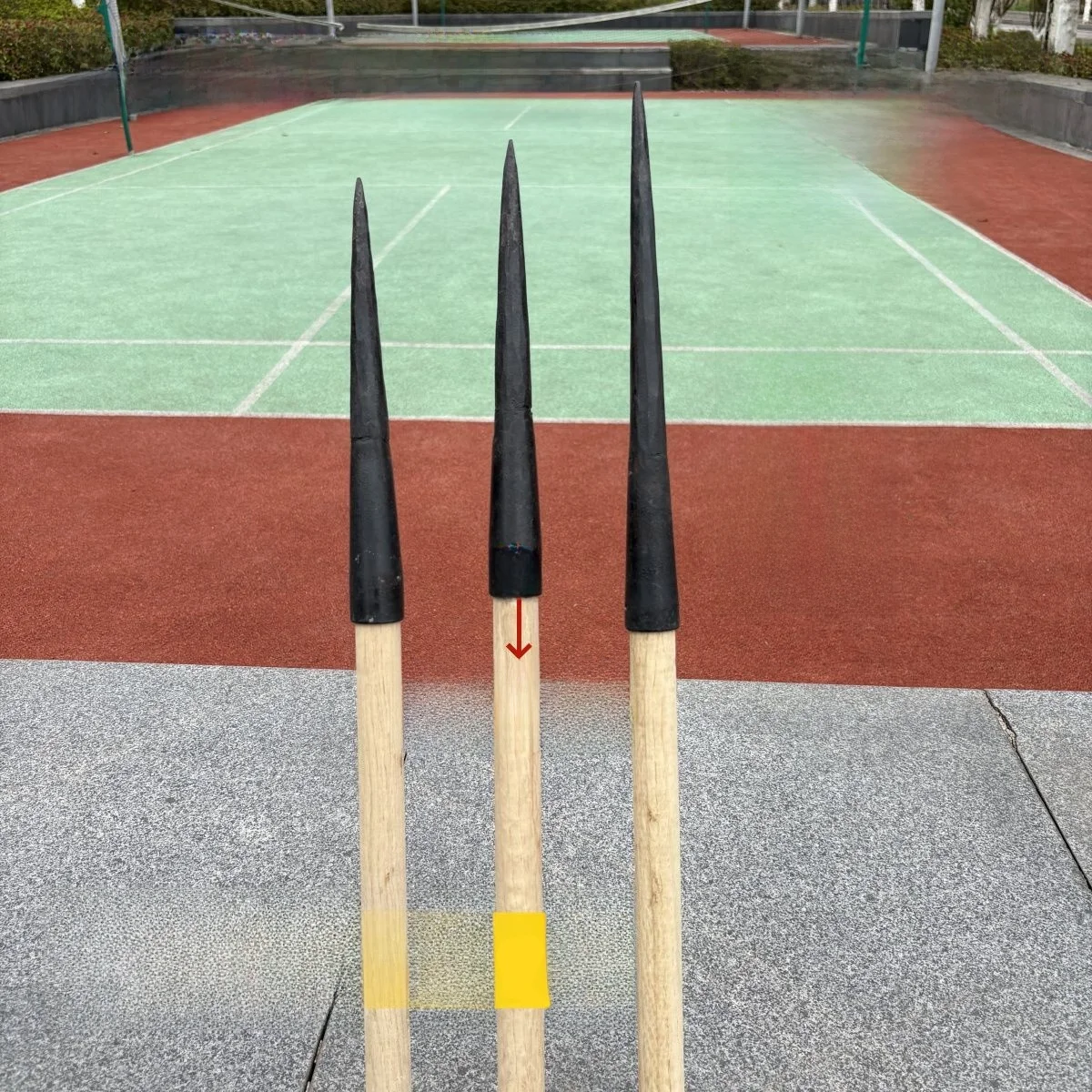 Handcrafted Steel Pointed Cone Outdoor Garden Tool Seedling Hole Driller Mountain Climbing Pure Hand Forged Spear Head with Plug