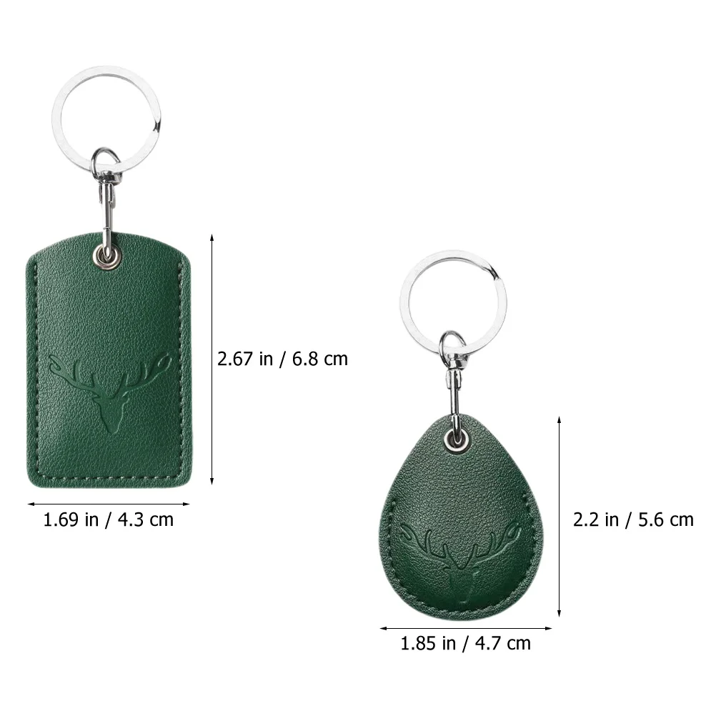 6개입 창의적인 열쇠고리 펜던트 선물 만화 열쇠고리 홀더 카드 슬리브 장식 열쇠 커버 캡