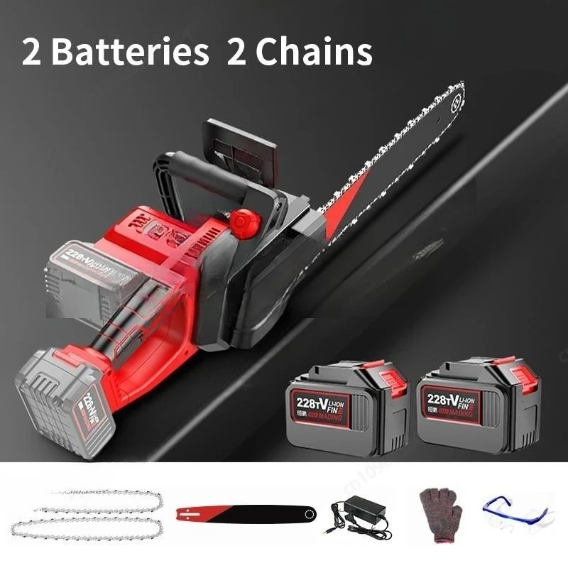 Electric Saw 16/12 Inch Chainsaw Tool Brushless Motor Logging Pruning Saw handheld Chainsaw Rechargeable Battery