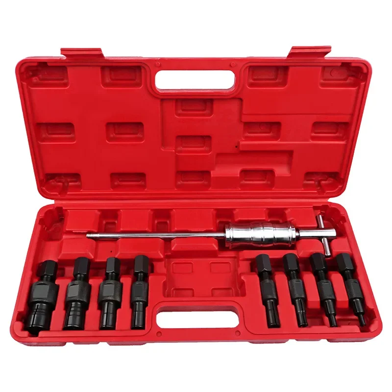 9 Pcs Bearing Puller Tool Inner Bore Bearing Pull Code Extractor Slide Hammer Removal Tools Kit Suitable For 4S Auto Repair Shop