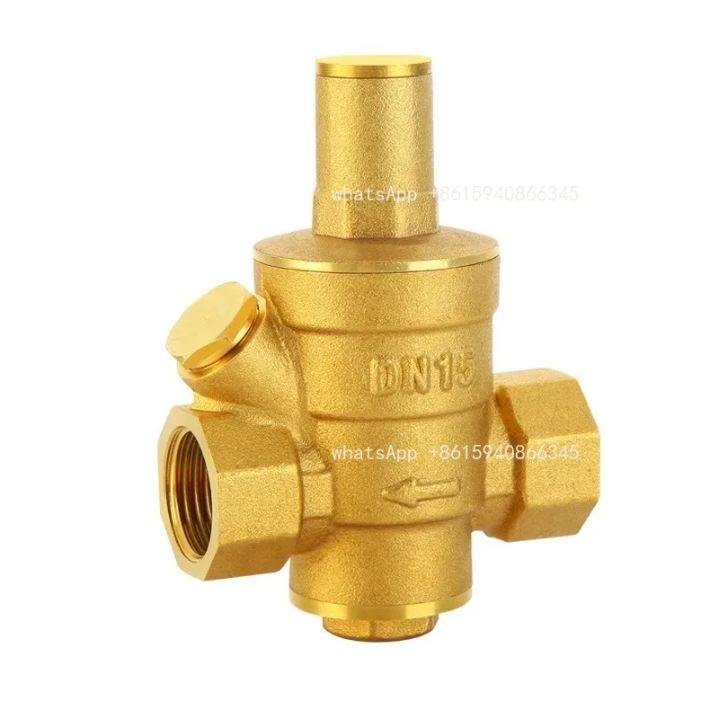 Vannes de maintien de pression d'eau en laiton, régulateur, soupapes de décharge réglables avec jauge, DN15 DN20 DN25 DN32 DN40