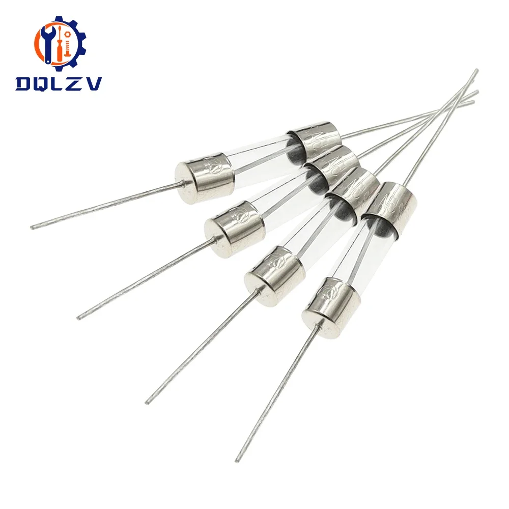 5*20mm Axial Glass Quick Break 250V With Lead Wire 1/2/3/4/5/6/7/8/10/15/20/30A The Fuse Tube