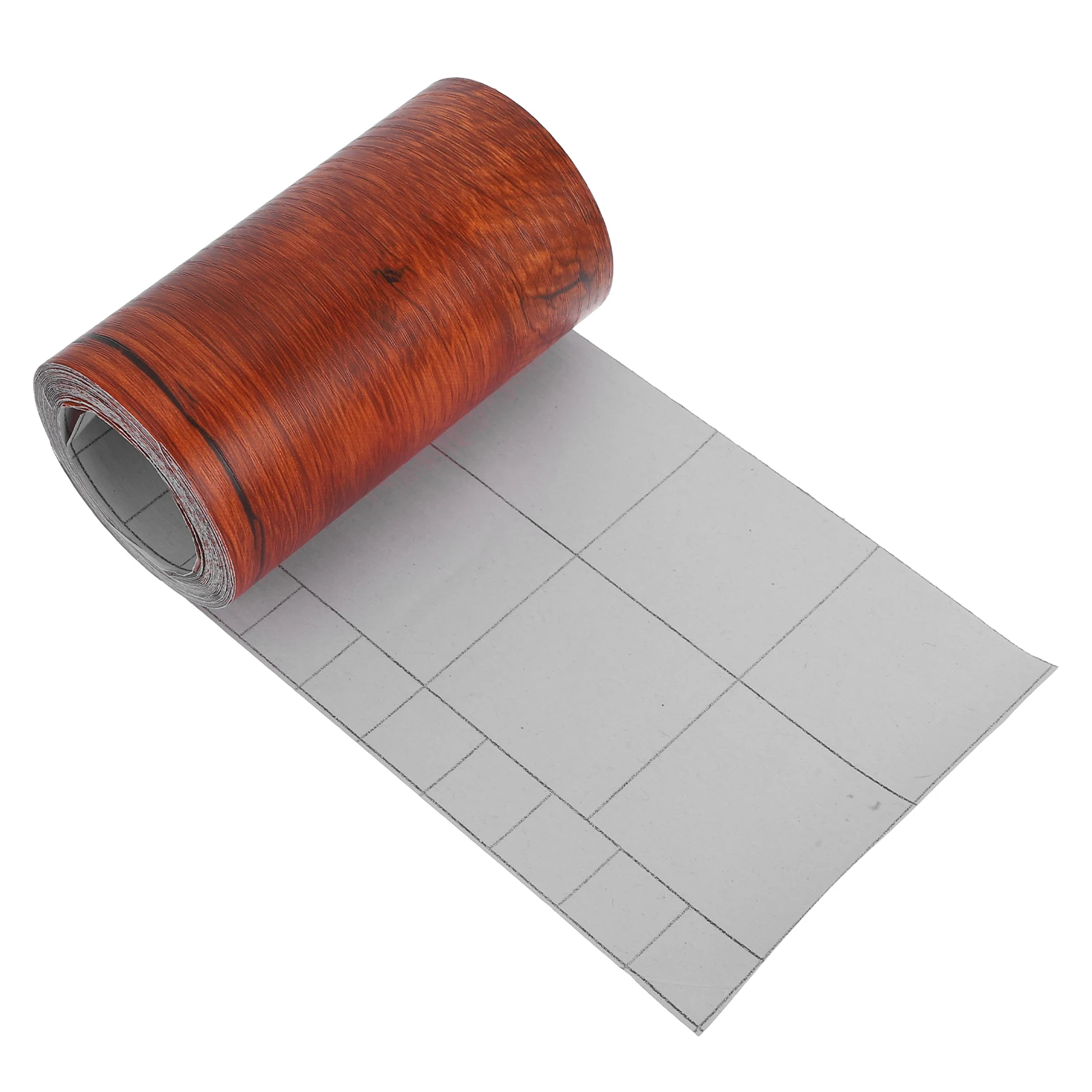 

1 Roll Wood Grain Pvc Self-Adhesive Repair For Furniture Floor Wall Decor Peel Stick Wood Tape Roll Wallpaper Border Cupboard