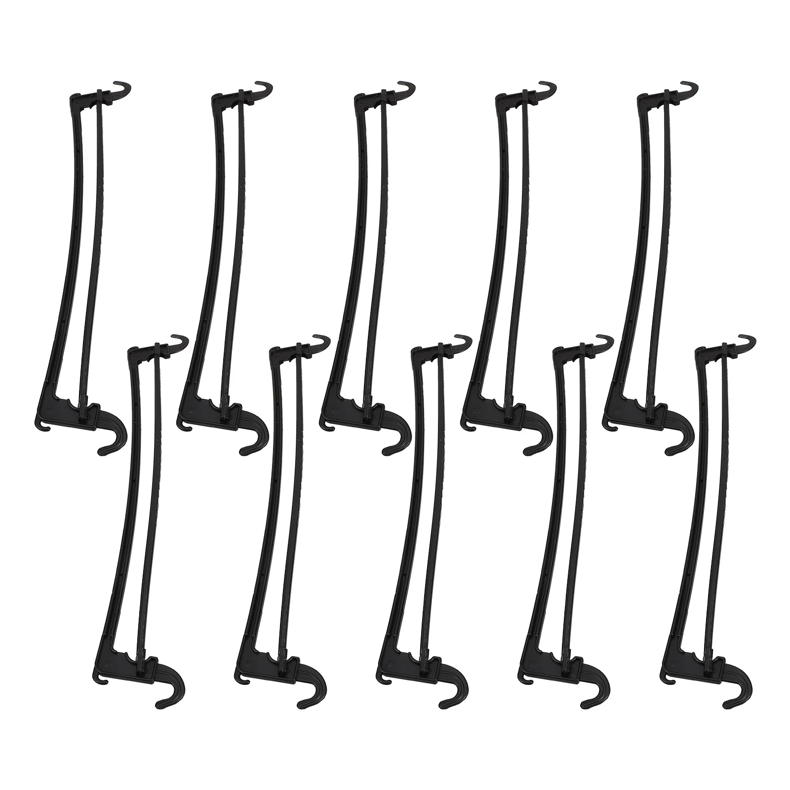 

10Pcs Hanger Bottom Bar Plastic Clothes Hanging Rod Pants Support Wardrobe Organizer Bedroom Hanger Part Closet Space