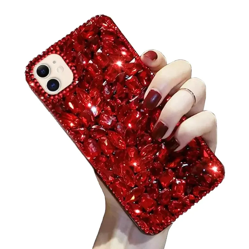 Cell Phone Case with Tassel, Handmade, Bling, Water Diamond, Fit for Xiaomi Redmi 9A, 9C, 9Pro, Note10S, Note11, 12Pro