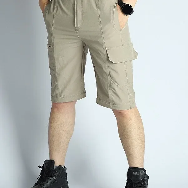 الربيع والصيف التكتيكية قسمين P النمل التجفيف السريع السراويل الرجال في الهواء الطلق التجفيف السريع السراويل اقتصاص السراويل في الهواء الطلق وزرة #5