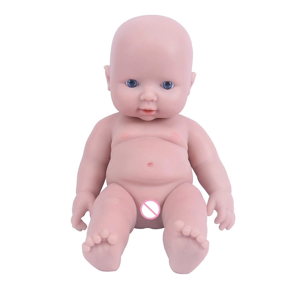 WW1539 29cm 1100g 100% Full Body Silicone Reborn Doll 3 Colors Eyes Choices Realistic Baby Toys for Children Xmas Gift