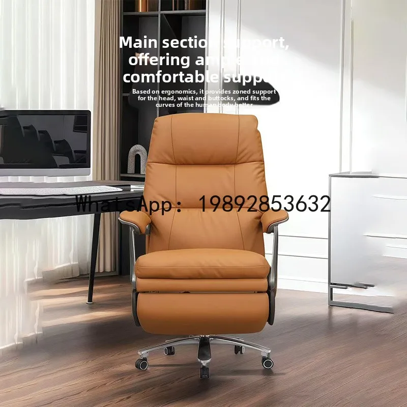 

X-28 genuine leather executive office chair - reclining, nap-ready, with backrest - electric office chair