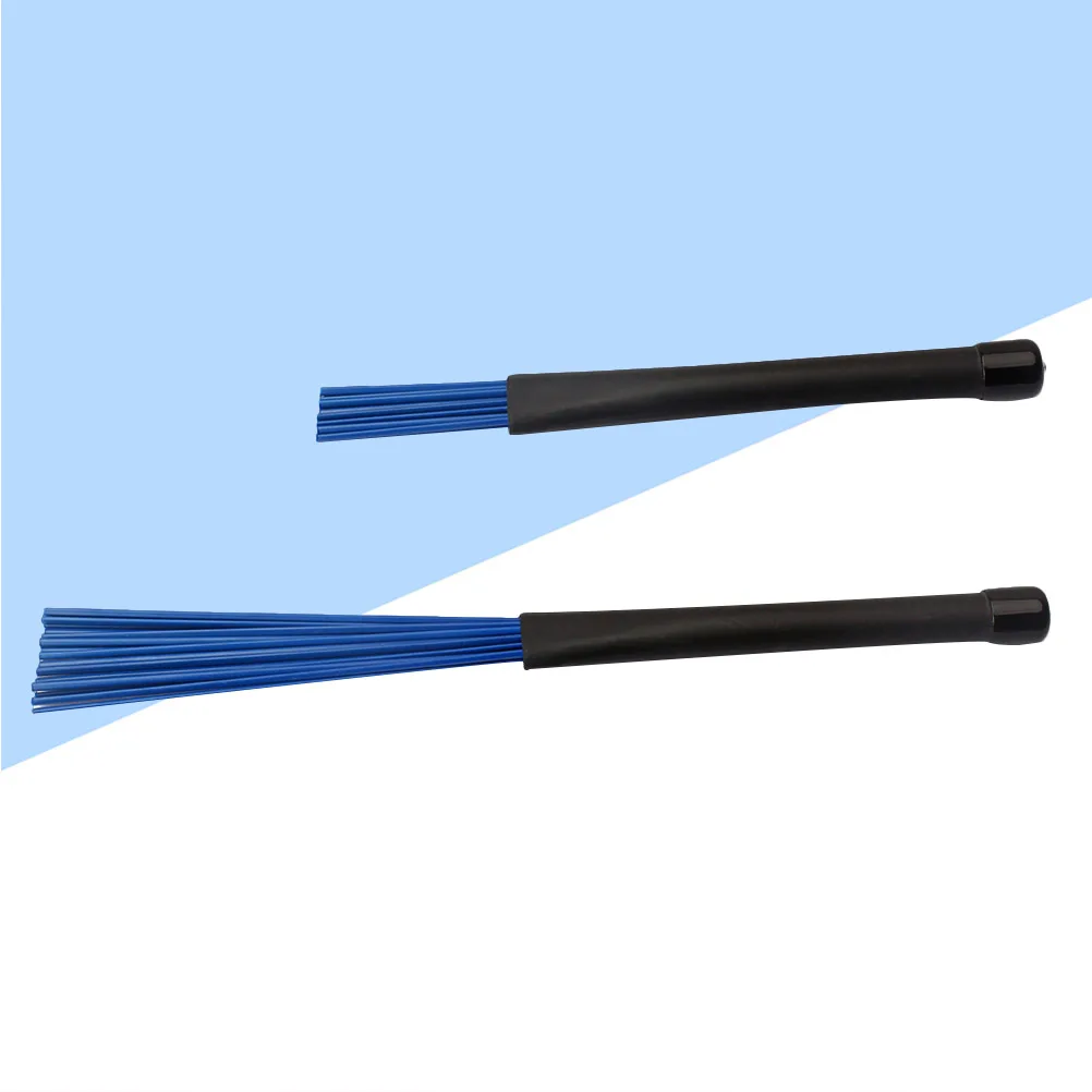 

Blue Drum Brush for Drums Accessories Sticks Etractable Loop End Cleaning Percussion