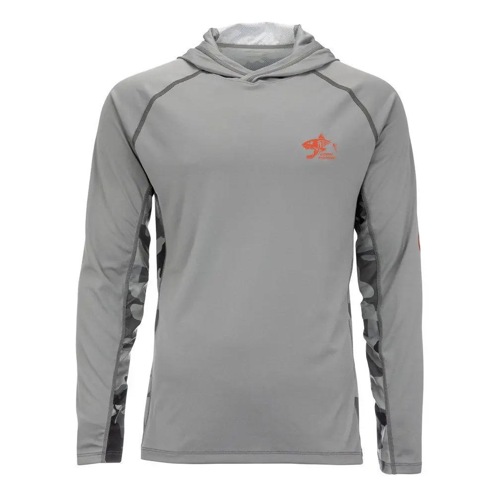 Huk الأسماك والعتاد قميص لصيد الأسماك الصيف طويلة الأكمام قميص سريعة الجافة تنفس مقنعين قناع ملابس الصيد المضادة للأشعة فوق البنفسجية 50 + #4