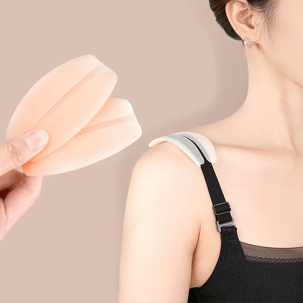 8 Pcs Shoulder Pads Anti-skid Strap Cushions No Dents Holders Invisible Non-skid Silica Gel Pain Women's Silicone