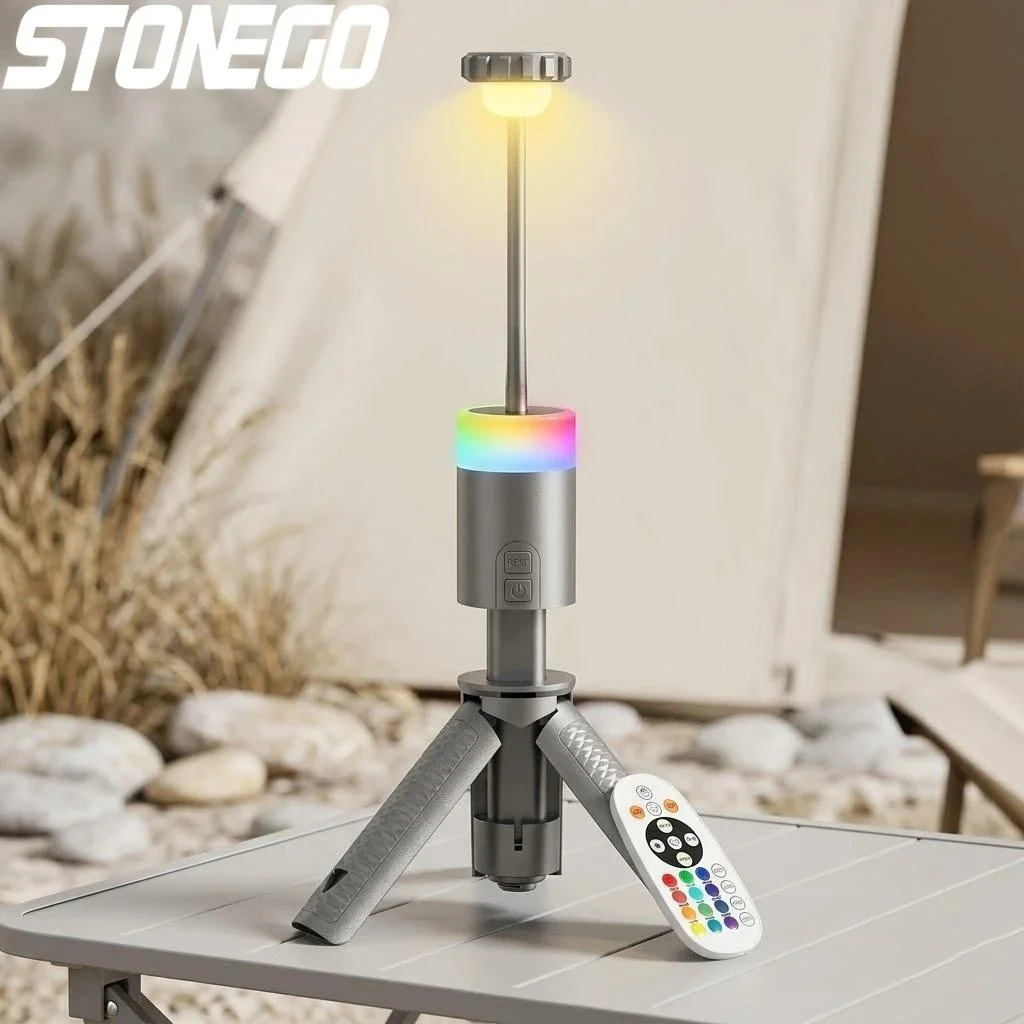 

Многофункциональный фонарь для кемпинга на открытом воздухе, выдвижной, 15 цветов, 6000 мАч, с длительным временем работы, прожектор, ночник