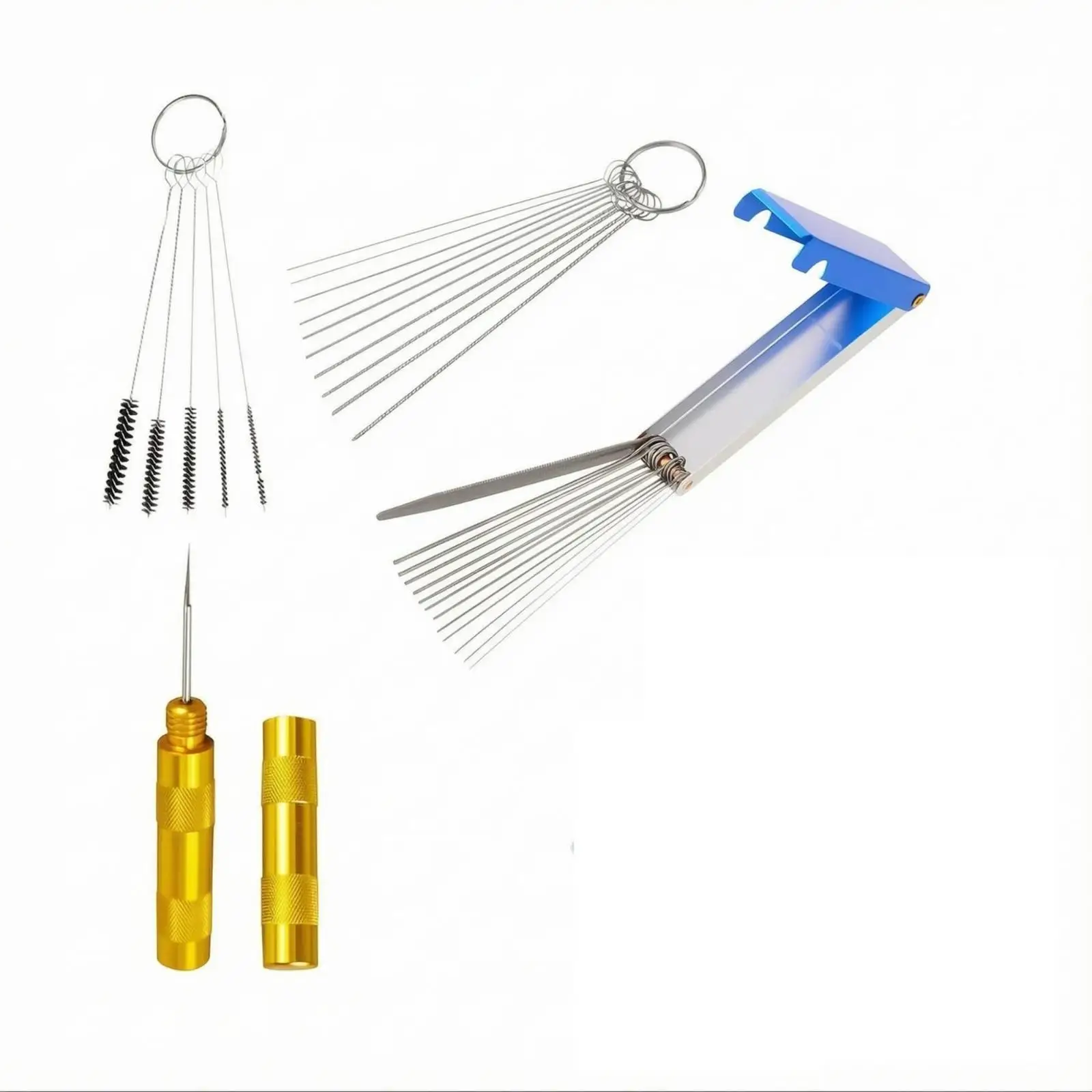Precision Paint Brush Cleaner Kit for Detail Brushes Painting Equipment with Portable Storage Box