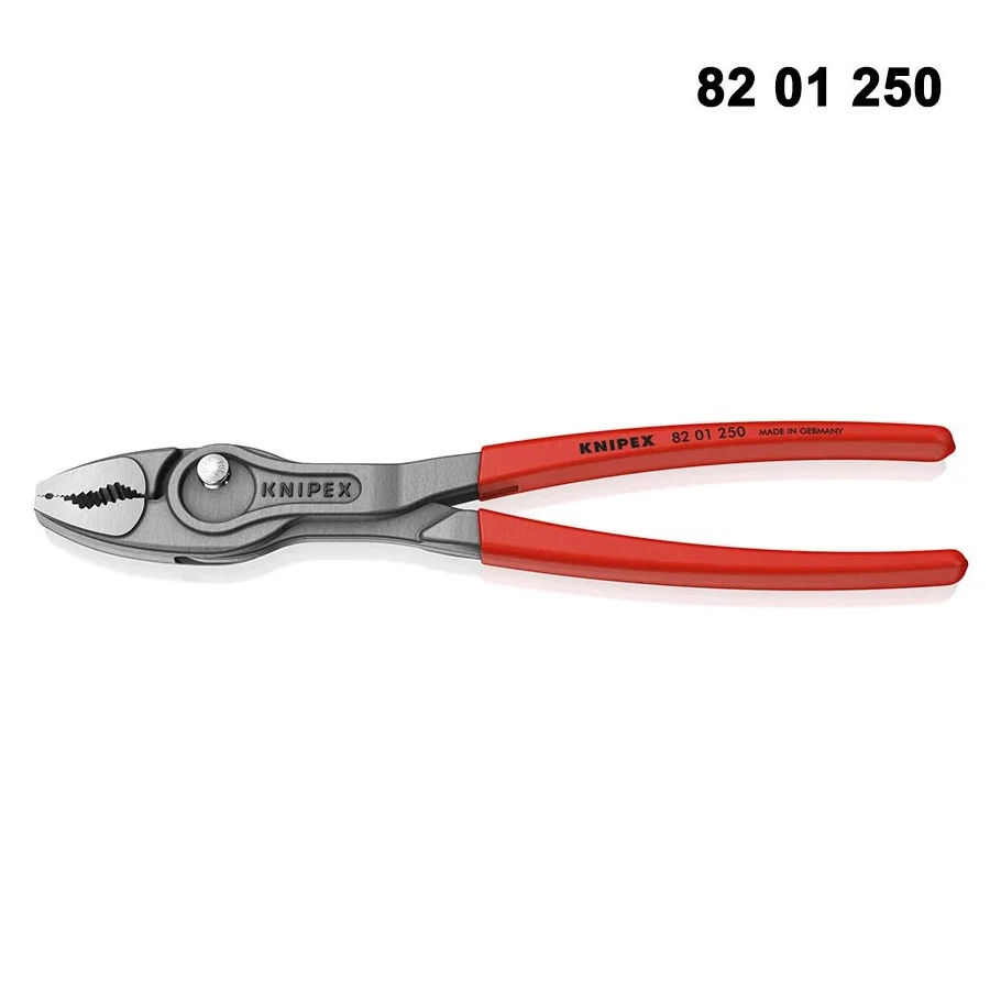 KNIPEX 8201150 8201200 8201250 Twingrip Slip Joint Pliers 150/200/250 mm Water Pump Pliers Hand Tools