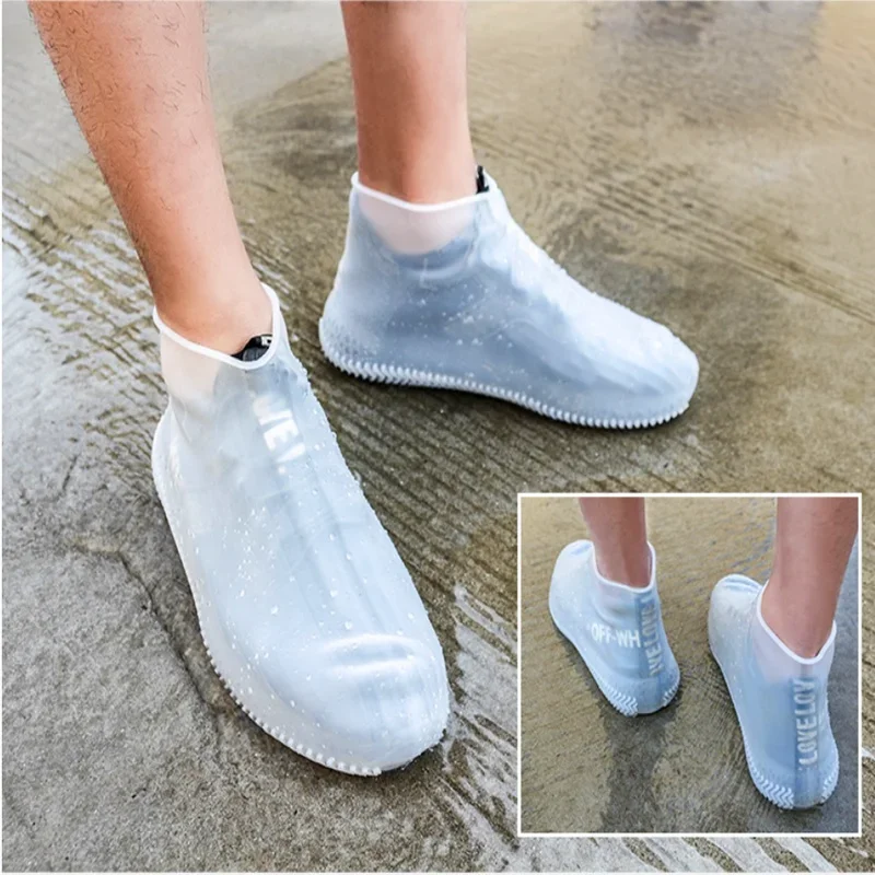 Copriscarpe in silicone Copriscarpe antipioggia impermeabili da uomo Protezioni per scarpe da donna Stivali da pioggia per interni ed esterni