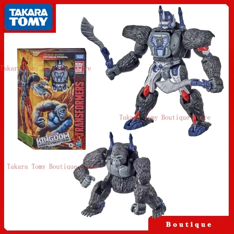 In Stock Takara Tomy Transformers Toys War for Cybertron:Kingdom WFC-K8 Optimus Primal Action Figures Autobots Hobbies Gifts