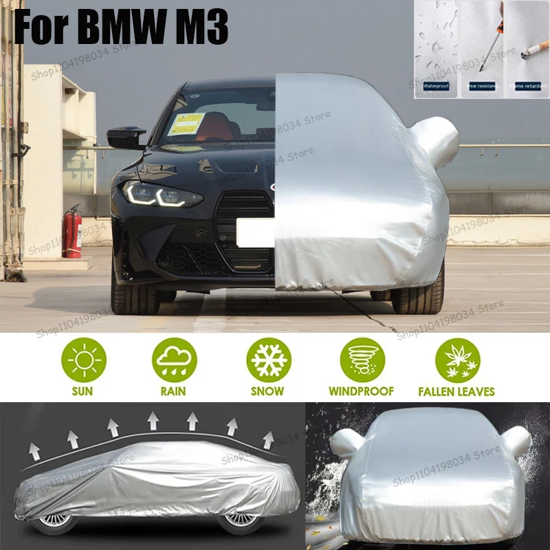 

For BMW M3 Auto parts Anti snow Anti dust Sunscreen Anti-uv Anti peeling paint And Anti Rainwater 210t car cover Car cover