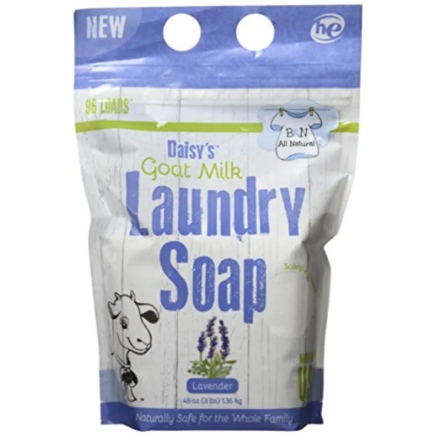 

Brooke and Nora At Home, Daisy's Goat Milk Laundry Soap, Lavender, 96 Loads