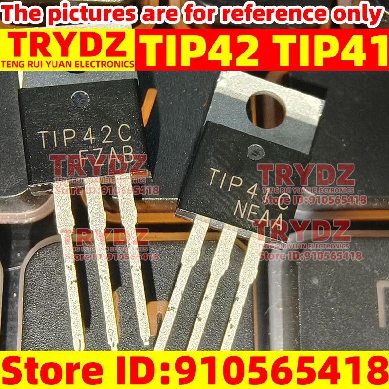 50-5 pairs Original TIP41 TIP42 TIP41C TIP42C TO-220 machine  Power amplifier tube triode new/domestic/second-hand