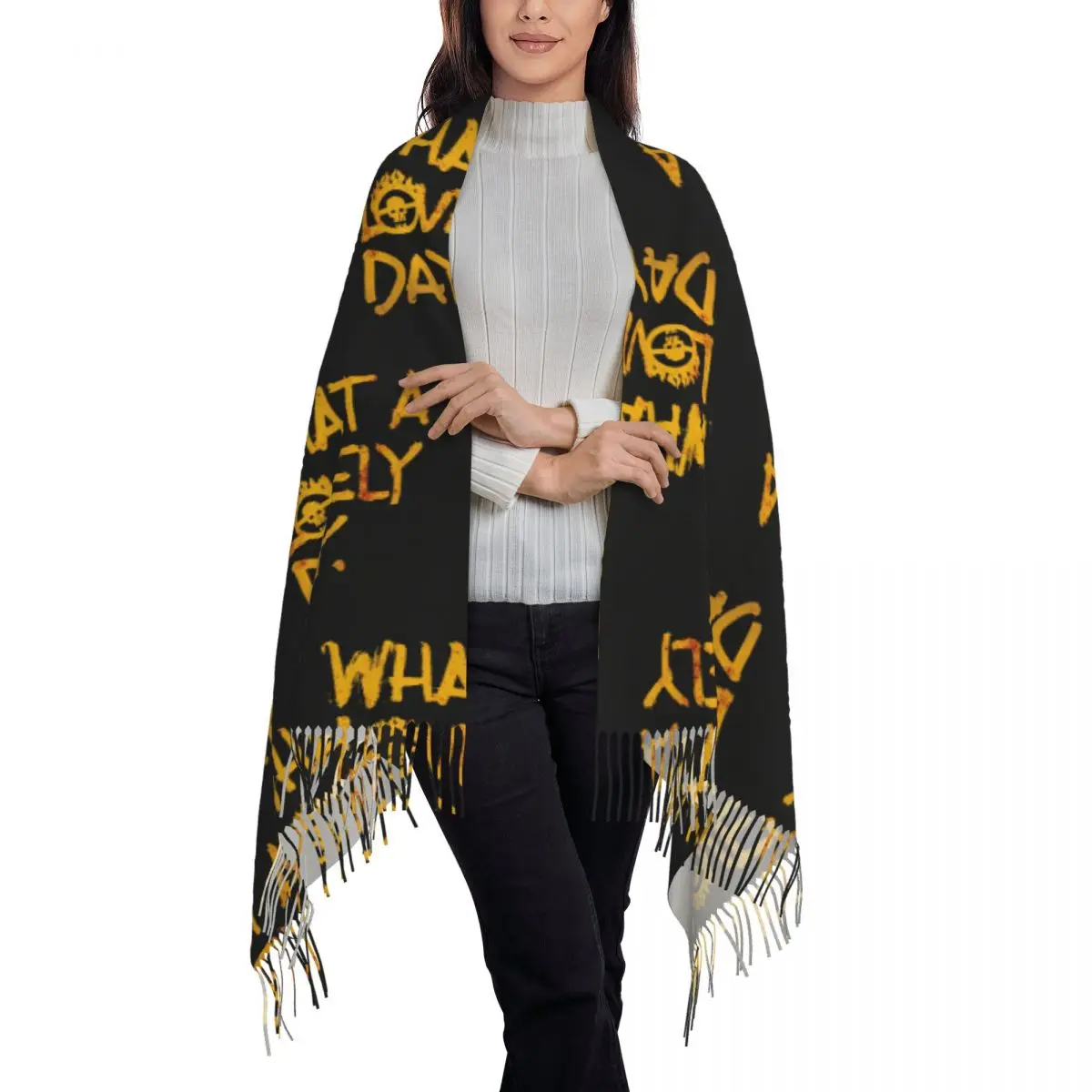 Mad Max Fury Road What A Lovely Day Scarf Tassel Scarves Women Soft Warm Shawls and Wraps Long Fall Winter Shawl Wrap