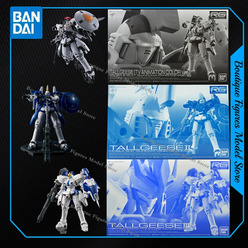 Bandai Original Gundam RG OZ-00MS TALLGEESE 2 3 TV ANIMACIÓN COLOR acción Anime figuras montaje modelo colección regalo niños Juguetes