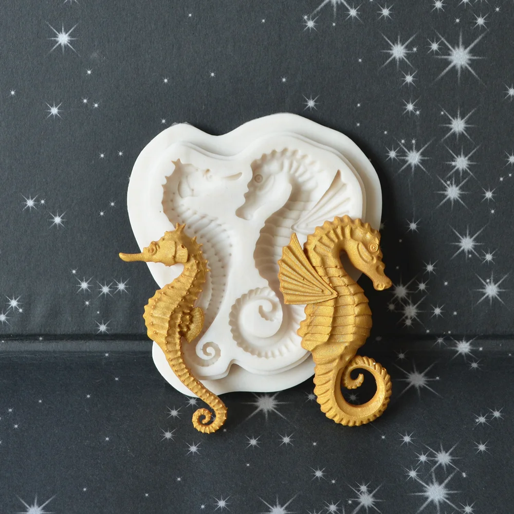 Silicone Mold Dolphin Relief Resin Production Tool DIY Animal Turtle Chocolate Fondant Mold Home Baking Decorative Mold For Art