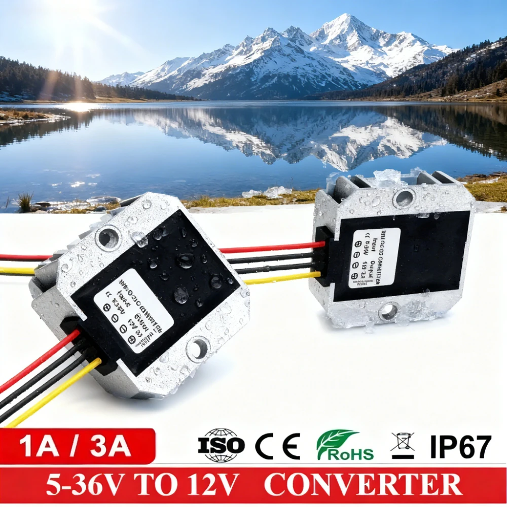 

5-36V to 12V 1A 3A DC DC Voltage Regulator Power Converter 12 volt Stabilizer Power Supply 8V 12V 24V 30V for Car Radio CE