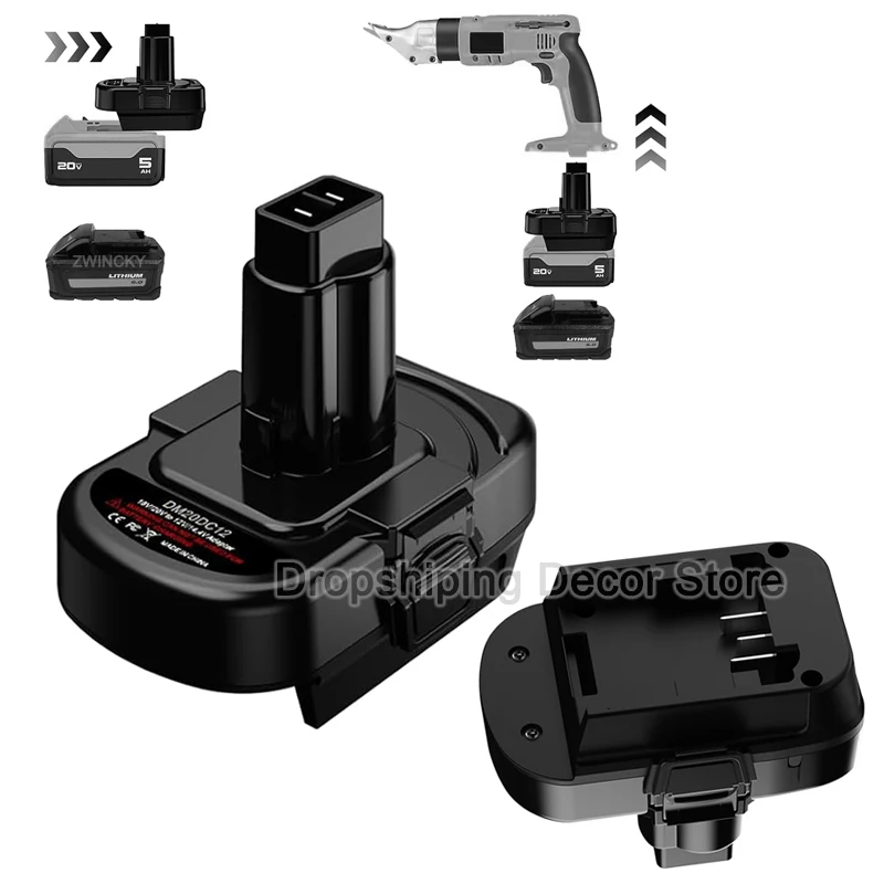 Battery Adapter Converter For Dewal/Milwaukee 18V Li-Ion Battery To For Dewal 12V/14.4V Ni-MH Cordles Power Tool DW9071 DC9071