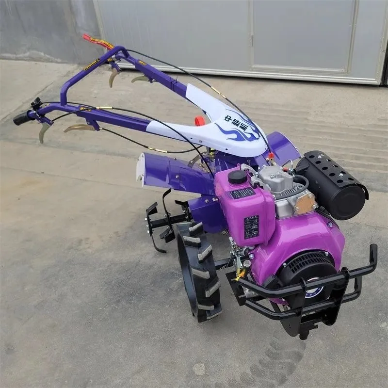 محراث دوار للتوصيل المباشر بأربعة عجلات، محراث صغير متعدد الوظائف