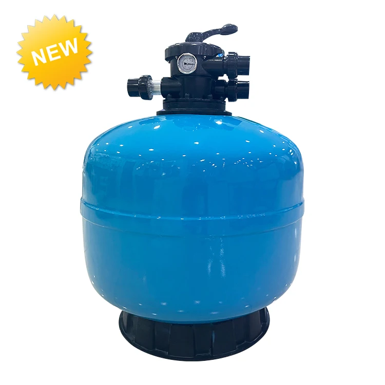 Filtro laminado de montaje superior tipo arena para tratamiento de agua de piscina casera comercial