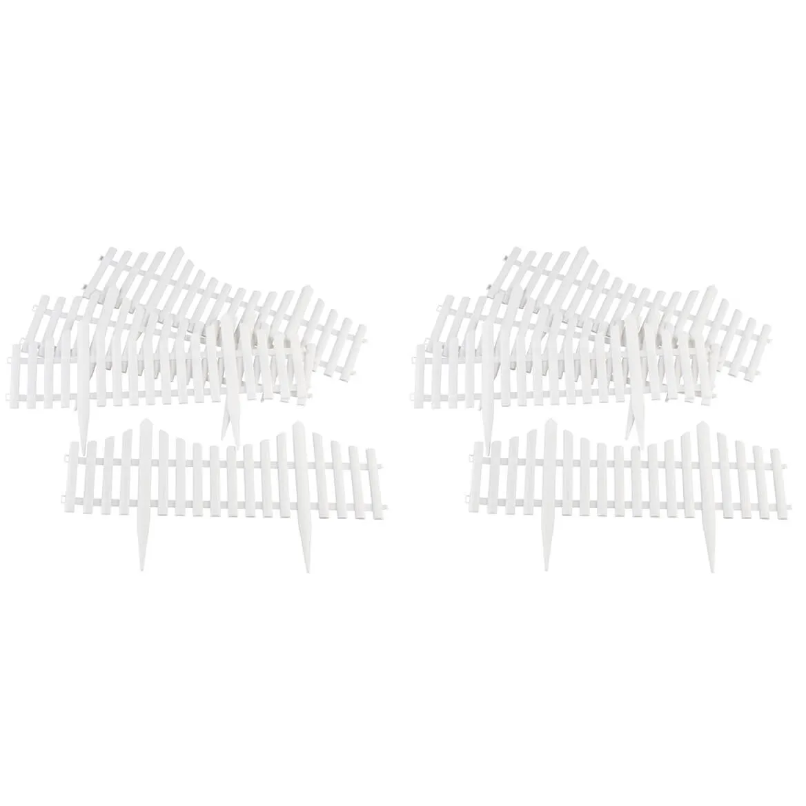 

Flexible Fence Edging - Decorative Pickets, Interlocking Design