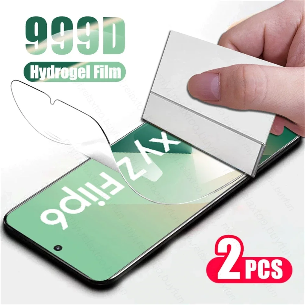 

1-3Pcs 999D Full Glue Hydrogel Film Curved Screen Protector for Samsung Galaxy Z Flip 7 6 5 4 Screen HD Film Cover Anti-Scratch