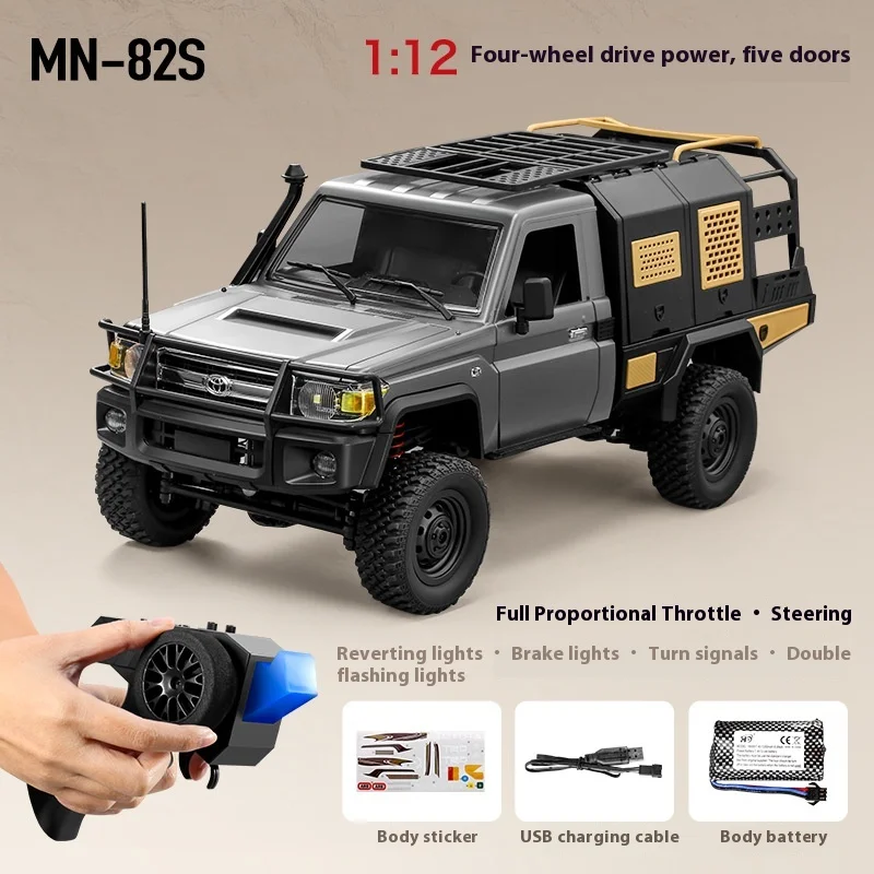 Mangniu genuine TOYOTA LC79 pickup remote control model four-wheel drive off-road climbing car has strong power and easy c