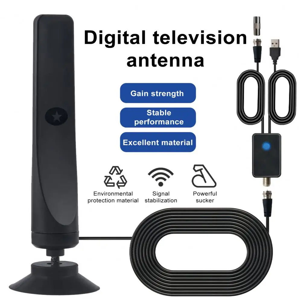 ตัวรับสัญญาณเสาอากาศทีวี HD 1080P HD 25dBi 50ไมล์เครื่องขยายสัญญาณ HDTV ดิจิทัลในอาคารเครื่องขยายสัญญาณ HDTV