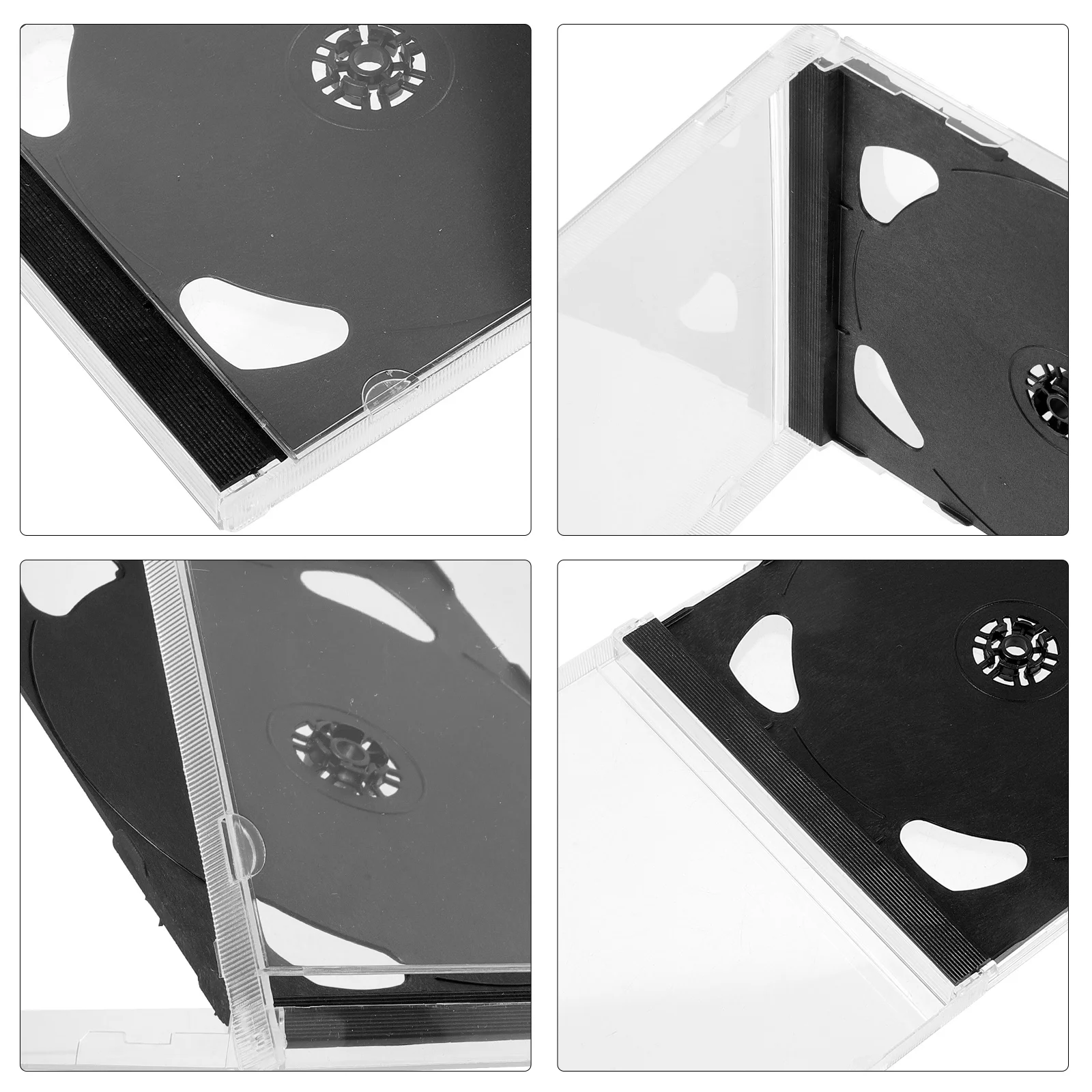 

6pcs Clear Cd Cd Holder Case Cases Dvd Disc Storage Box Durable Jewel Holder Organizer For Music Movies Portable Use