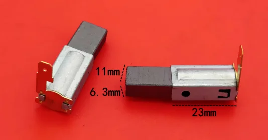 

2 шт. угольная щетка для двигателей мойки высокого давления серии HT8030 8040 80/88/96, сменная щетка 6,3 x 11 мм