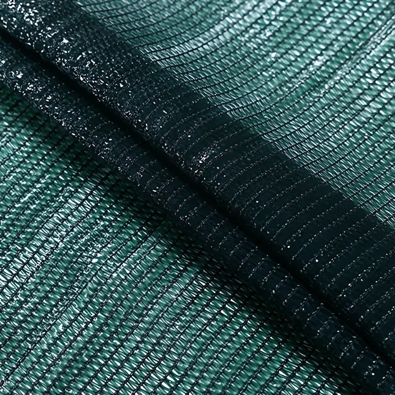 202550%遮光率 ダークグリーン HDPE サンシェードメッシュ生地ロール ガーデン プライバシースクリーン & サンシェードネット用