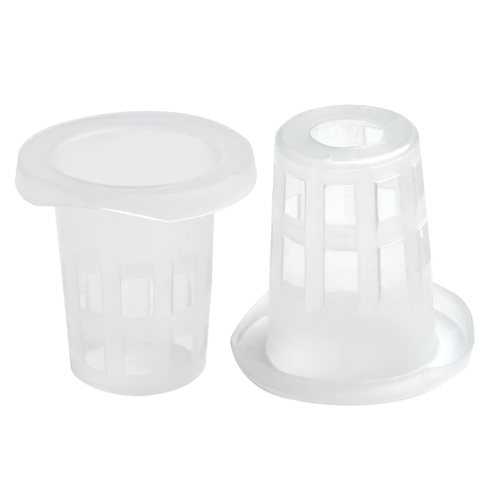 

Set Vegetable Net Cups Orchids Small Container For Hydroponics/Aquaponics Slotted Mesh Soilless Culture Brand New