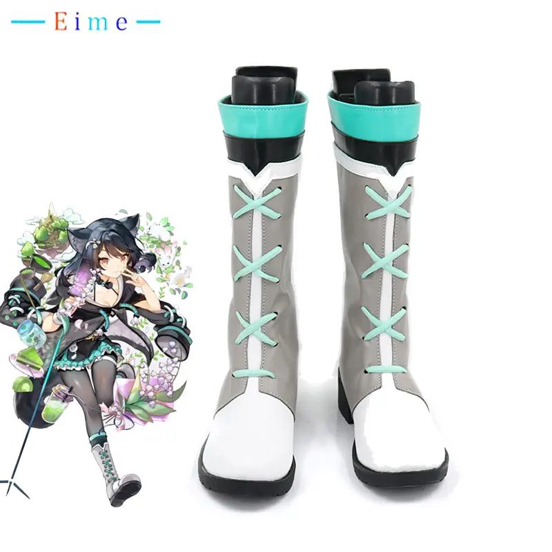 

Linglan Lily Cosplay Shoes Vtuber Cosplay Props PU Leather Shoes Halloween Carnival Boots Custom Made