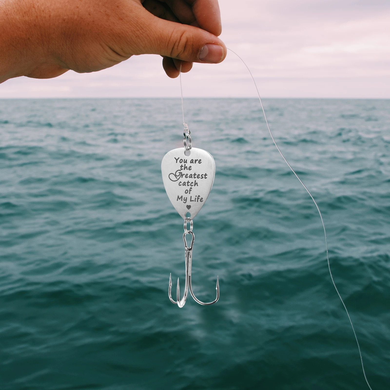 

Creative Stainless Steel Hard Fish Hook Guitar Pick Decor Fish Lure Bait Triple Hooks Tackle Accessories for Outdoor Fishing (Yo