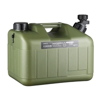 10L Outdoor Hiking Camping Water Bucket Portable Car Driving Water for Tank Container 9cm Large-caliber Water Canister