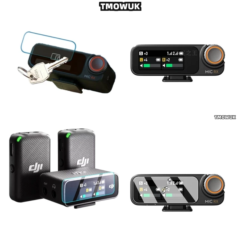 

For DJI Mic Mic 2, Ergonomic Tempered Glass For Better Handling