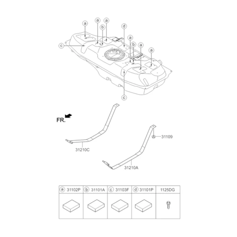 31119-C9000 Fuel Pump Tube Assembly With Screen For Hyundai Elantra Accent 2016-2020 31119C9000 31119 C9000