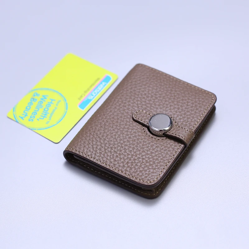 Genuine Leather Unisex Money Bag Luxury Design Famous Brand Hasp Square Wallet Fashion Card Holders Women Small Coin Purses