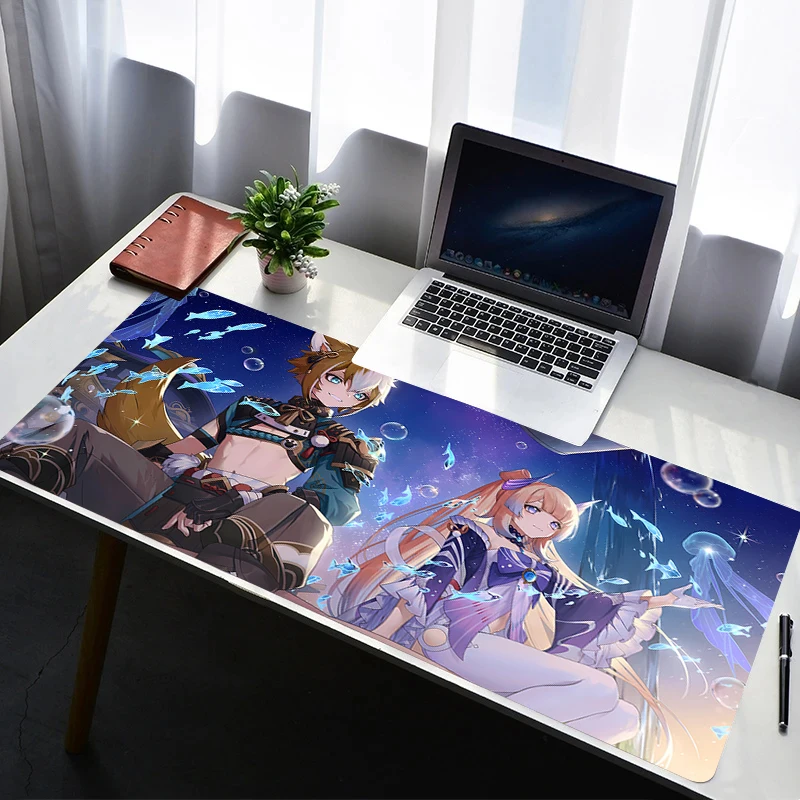 

Mouse Pad Laptop Non Slip Extended Desktop G-genshin Impact Kokomi Mouse Mat PC Anime Keyboard Pad Gaming Accessories Mousepad