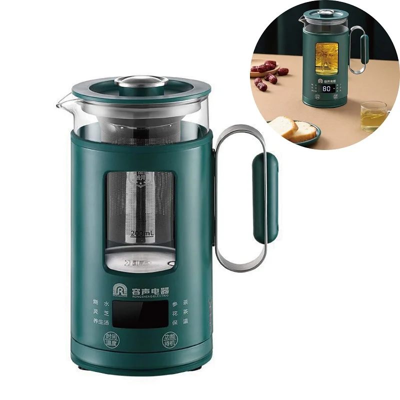 600ml Smart Health Pot Portable GlassTea Maker Electric Kettle Office Multi-function Flower Teapot  Automatic Keep Warm 220V